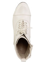 Andrea Conti, modische Damen-Stiefeletten, Winterschuhe, mit Reißverschluss ECRU