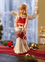 Teelichthalter Engel aus Feinsteingut 