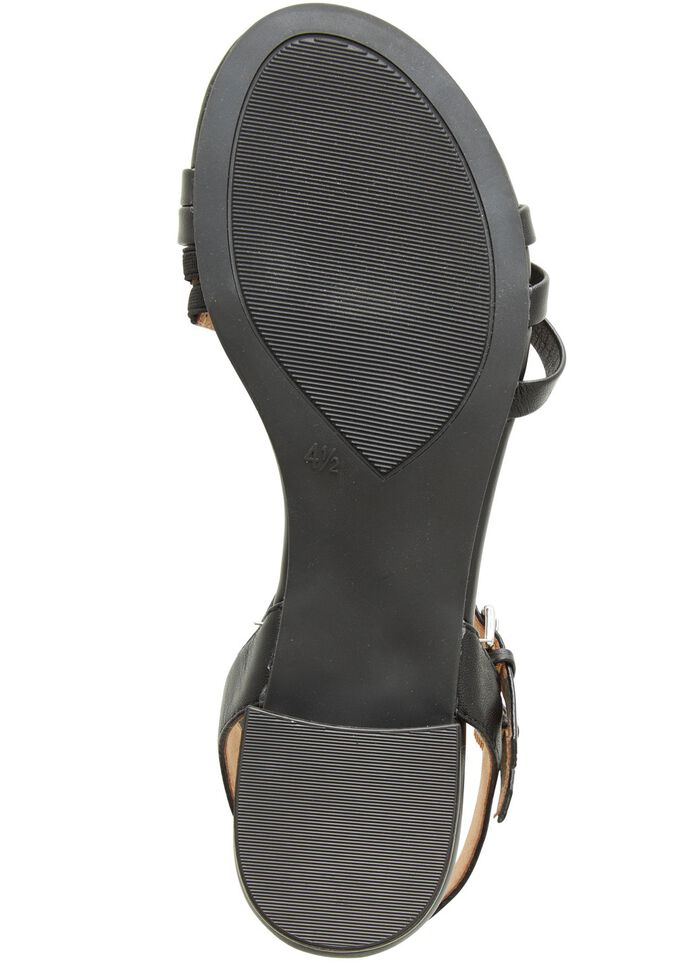 Caprice Sandalette aus teilweise metallisiertem Nappaleder 