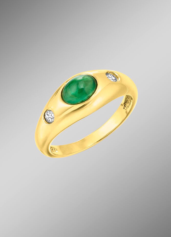 Damenring mit Smaragd 
