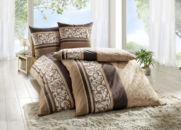 Renforc&eacute; Bettw&auml;sche-Garnitur aus dem Hause Dobnig BRAUN