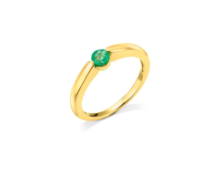 Bezaubernder Damenring mit echtem Edelstein 