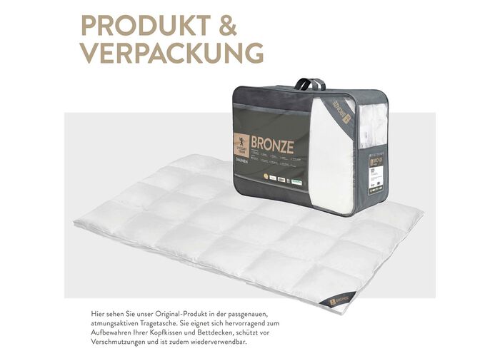 In Deutschland hergestelltes Daunenprogramm aus dem Hause Spessarttraum 