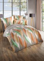 Soft-Biber Bettw&auml;sche aus 100% Baumwolle TAUPE