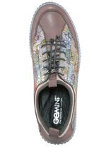 Gemini Sneaker aus teilweise floral bedrucktem Rindleder 