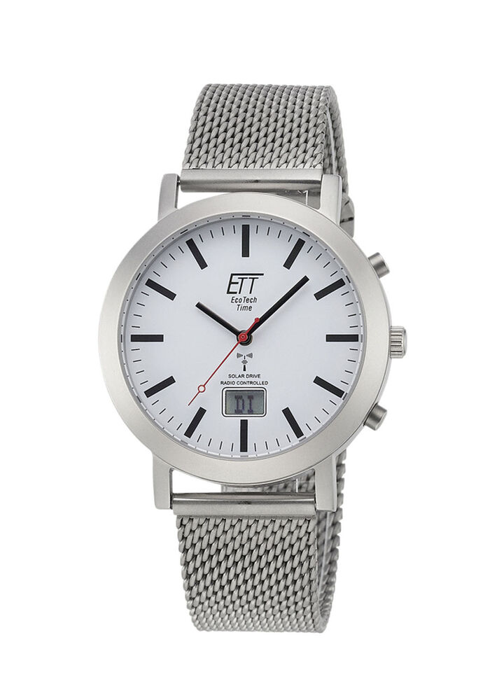 Funkgesteuerte Partneruhr mit Solar-Antrieb 