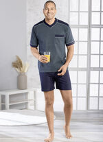 Shorty mit V-Ausschnitt und auswechselbarem Gummizug 