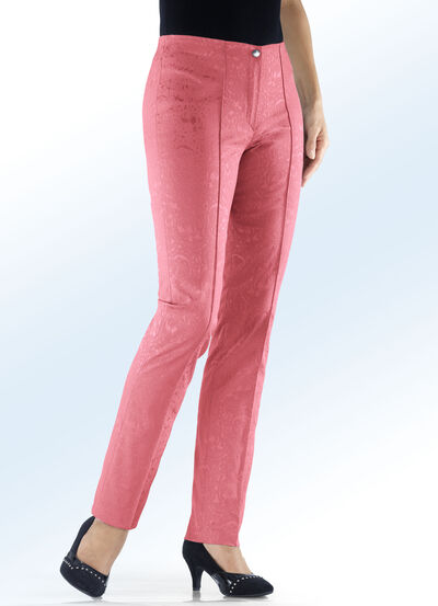 Edel schimmernde Jacquard-Hose 