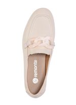 Remonte Loafer mit trendiger Zierkette BEIGE