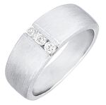 Stilvoller Damenring aus Platin mit Brillanten 