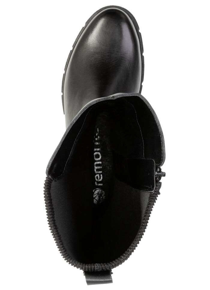 Remonte, klassische Damen-Stiefel, Winterschuhe, Weite G, mit Reißverschluss SCHWARZ