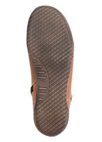 ELENA EDEN Schn&uuml;r-Bootie mit gepolstertem Textil-Schaftrand COGNAC