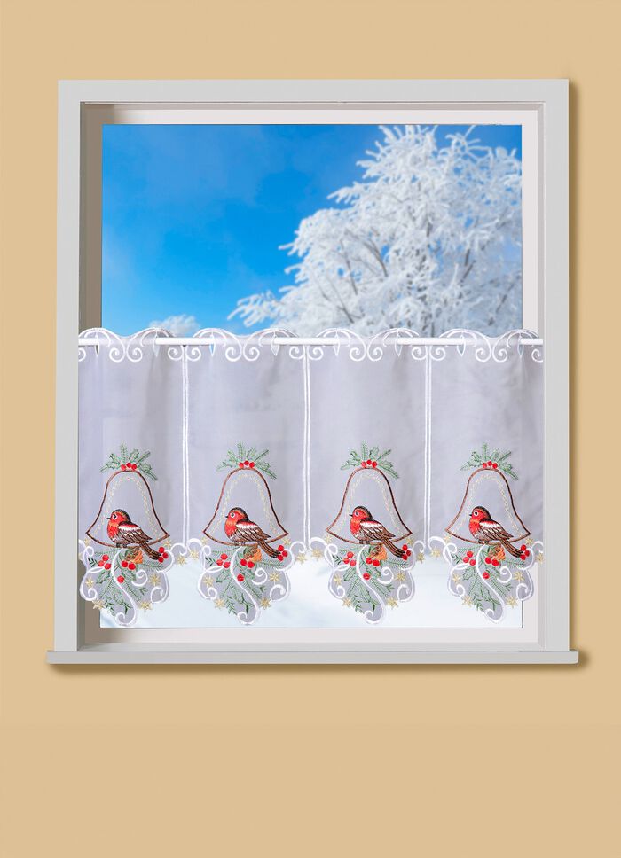 Weihnachtlicher Kurzstore mit hochwertiger Stickerei 