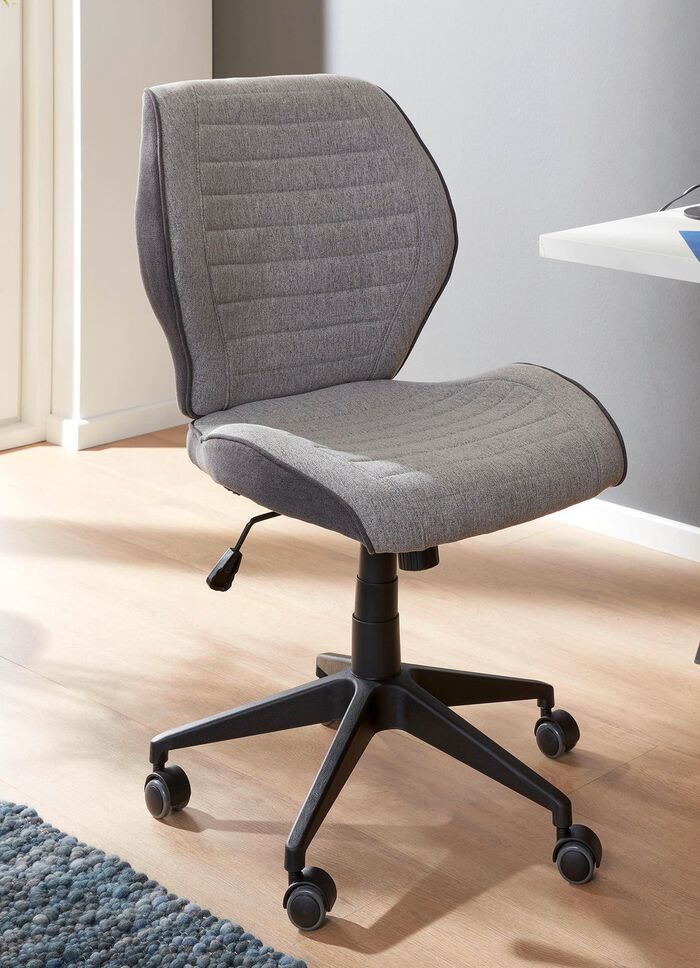 Drehstuhl mit hochwertigem Webstoffbezug 