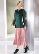 Dezent schimmernder Plisseerock  