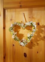 Weidenherz mit Aufh&auml;ngeband 