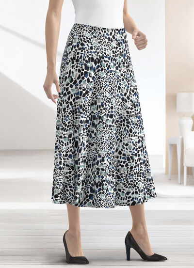 Rock mit farbbrillantem Druck 