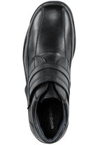 Waldläufer, gefütterte Herren-Boots, Winterschuhe, Weite K, mit Lammfell SCHWARZ