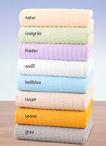 Hautfreundliche Seersucker-Spannbetttücher von Florella 