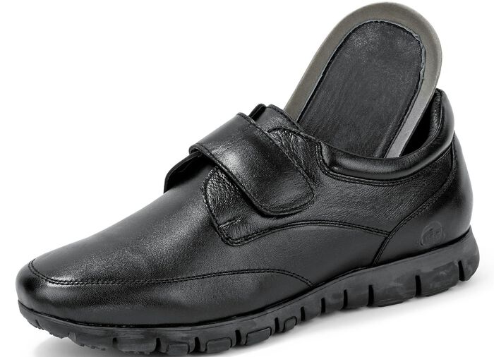 Leichte Herren-Slipper, mit herausnehmbarem Fußbett SCHWARZ