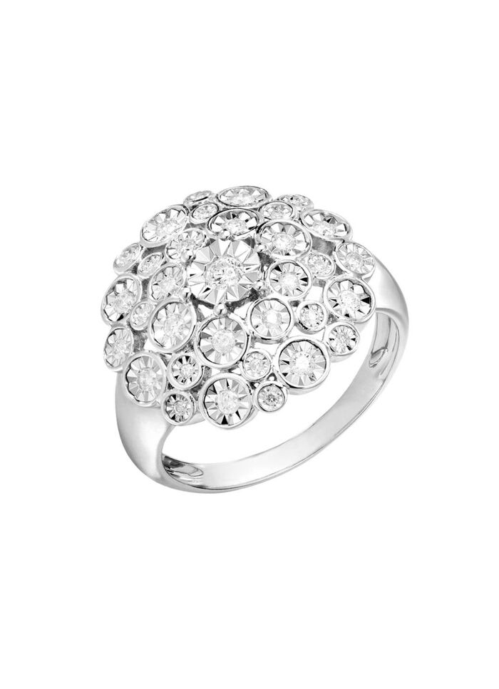 Damenring aus edlem Wei&szlig;gold 