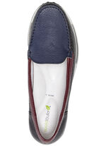 Waldläufer Mokassin-Slipper aus edlem, weichem Hirsch-Nappaleder SCHWARZ-MULTI