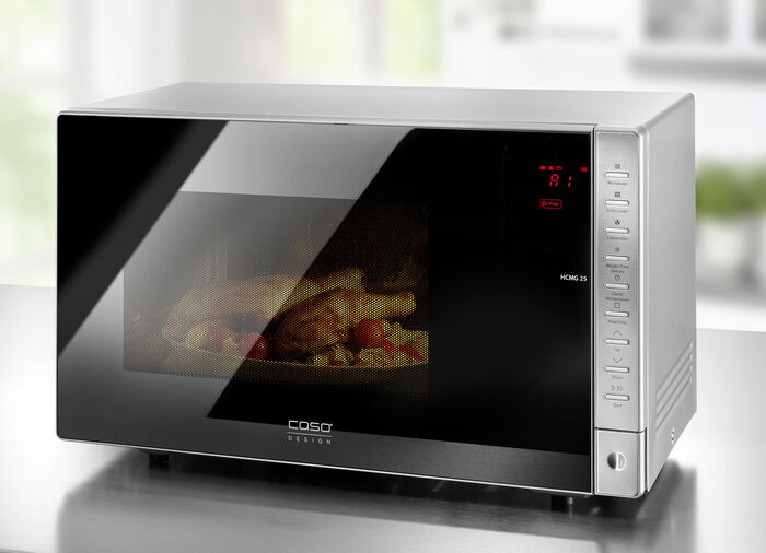 Caso Mikrowelle HCMG25 mit Heißluft-Technologie 