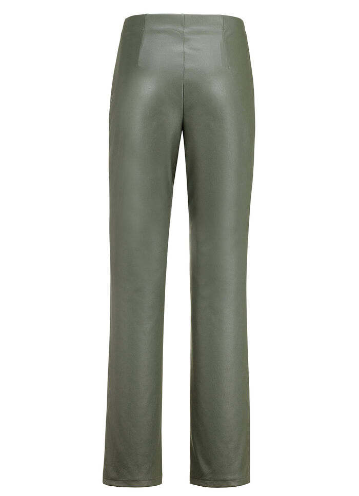 Hose mit ausgestellter Fu&szlig;weite OLIV