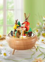 Spieldose aus Holz von Hand gefertigt und bemalt 