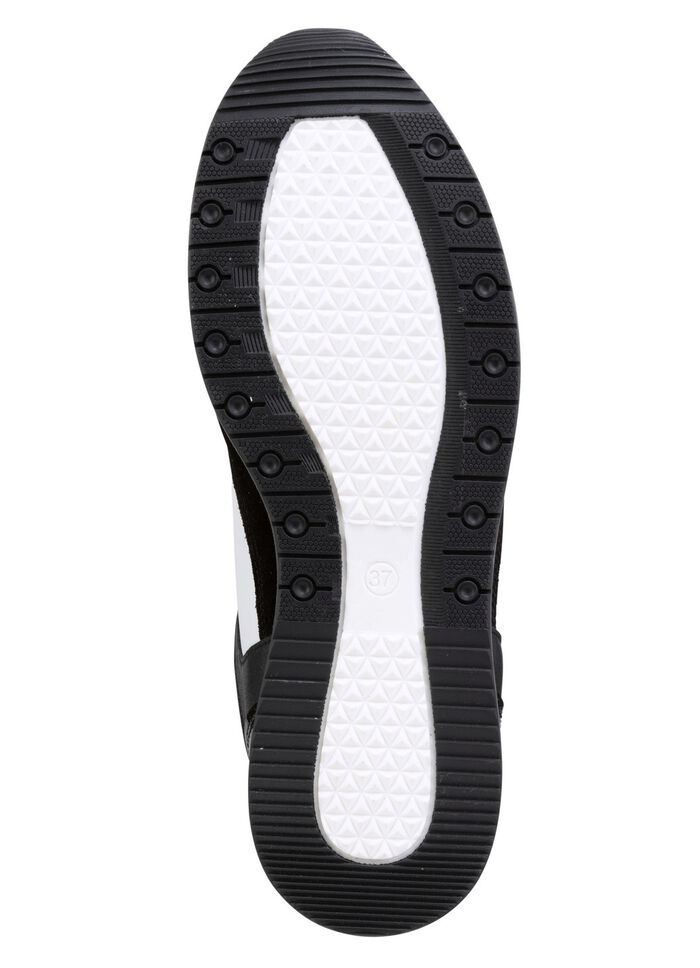 ELENA EDEN Sneaker aus Nappa-und Veloursleder SCHWARZ-WEISS