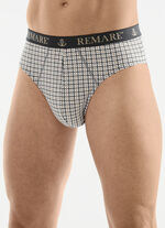 Fünferpack Slips mit Karodessin 