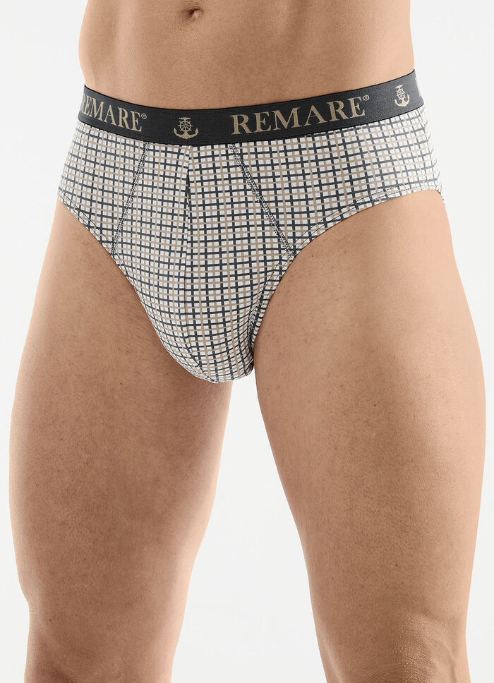 Fünferpack Slips mit Karodessin 