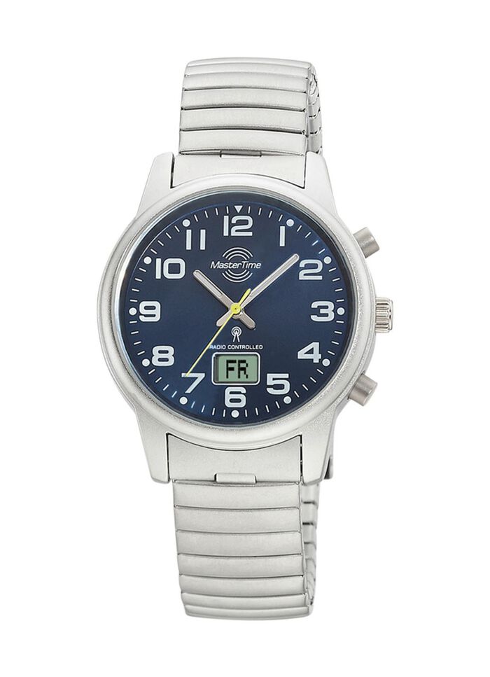 Master Time Funk-Damenuhr mit Edelstahlzugband 