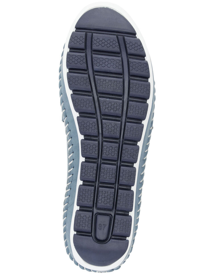 Gemini, leichte Damen-Slipper, Weite G, mit herausnehmbarem Fußbett JEANSBLAU