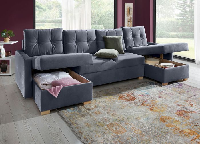 Gem&uuml;tliche Wohnlandschaft mit Bettfunktion 