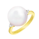 Zauberhafter Damenring mit Südsee-Perle 