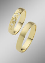 Satinierter Trauring 