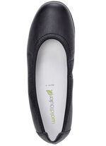 Waldl&auml;ufer Ballerina mit Rundum-Gummizug SCHWARZ