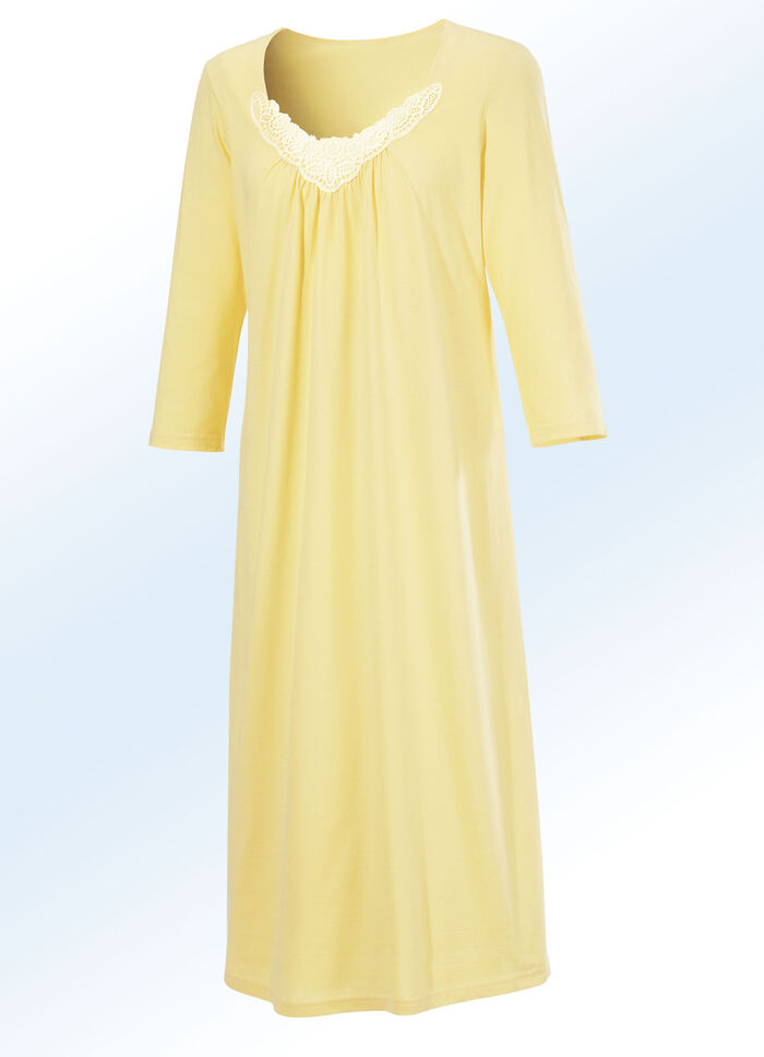 Dreierpack Nachthemden mit langen Ärmeln 