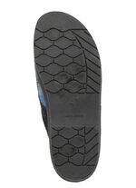 Pantoffel aus kariertem Textilmaterial BLAU-GRAU