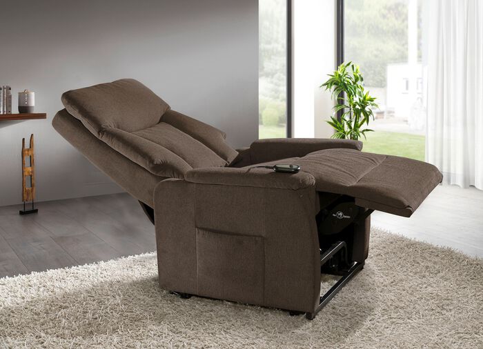 TV-Sessel mit Motor und Aufstehhilfe HASELNUSS