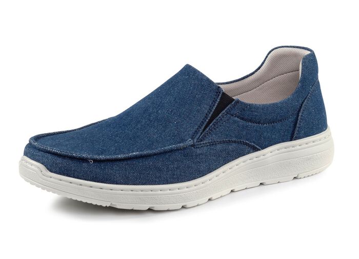 GINO GALANTE Slipper aus Jeansmaterial BLAU