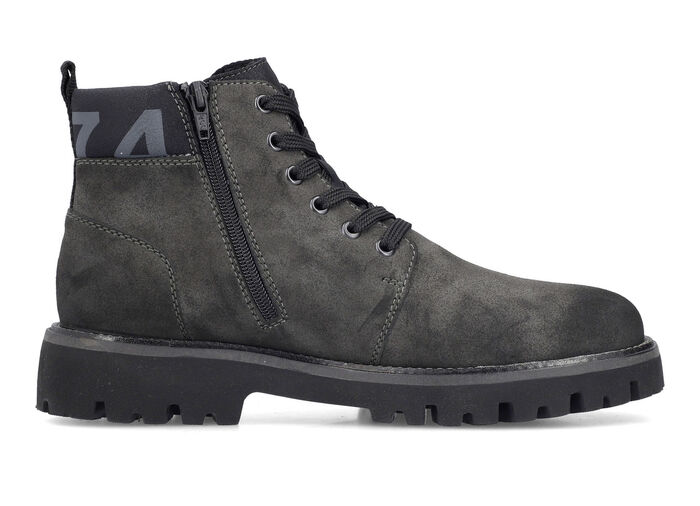 Rieker, gefütterte Herren-Boots, Winterschuhe, Weite H, mit Reißverschluss ANTHRAZIT