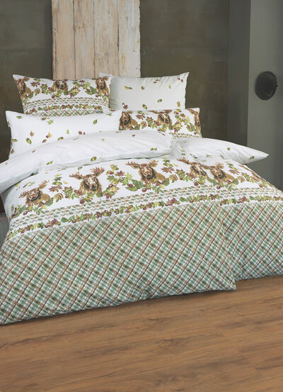 Bettwäsche-Garnitur mit Reißverschluss 