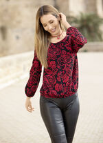 Tunika mit dekorativer Fältelung 