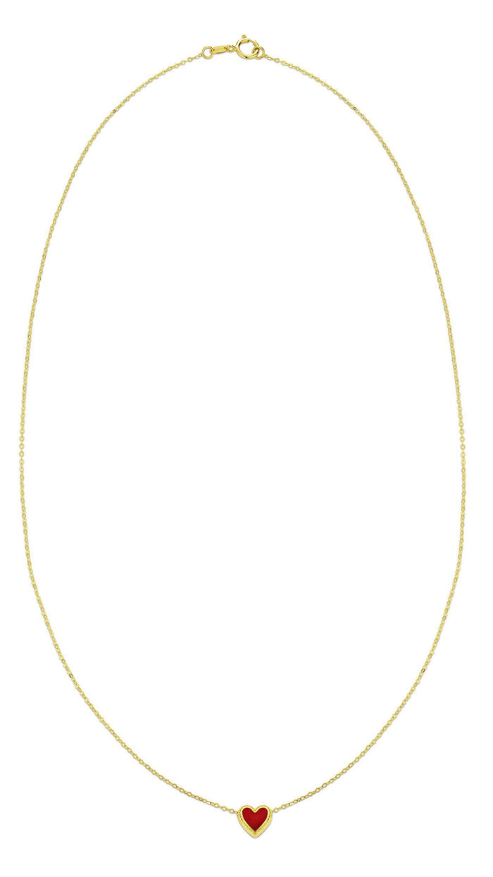 Romantische Halskette mit Herz 
