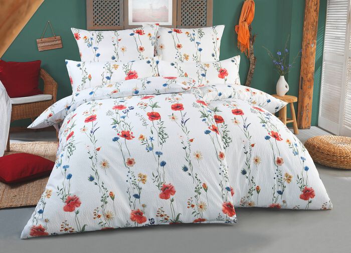 Beidseitig bedruckte Bettw&auml;sche-Garnitur 