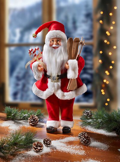 Weihnachtsmann mit  Aufziehtechnik 