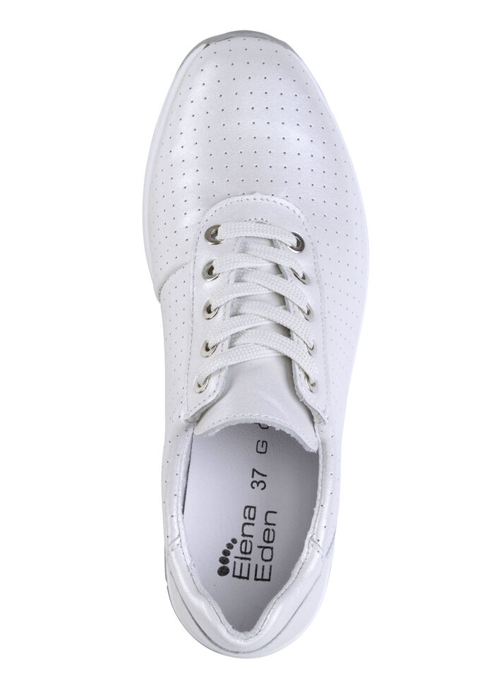 ELENA EDEN Sneaker mit Zierperforation PERLWEISS