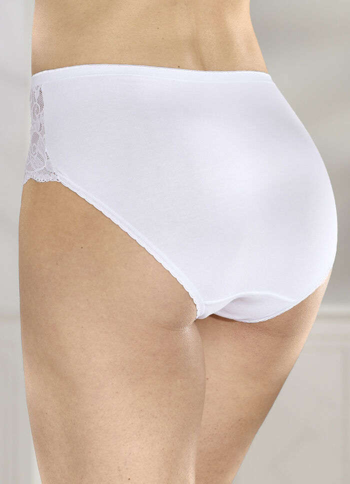 Viererpack Slips mit elastischer Spitze 
